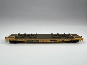 Athearn N #90587 LTTX 53' Flat Trailer for John Deere Tractors 10445 - Picture 1 of 6