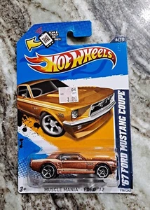 2012 Hot Wheels Muscle Mania –   6/10 ‘67 Ford Mustang Coupe #116 - Picture 1 of 2