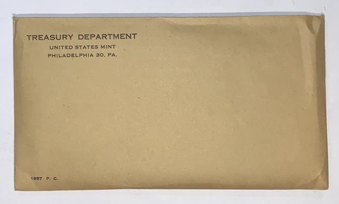 1957 US Mint Proof 5 Coin Set In OGP Sealed Cover