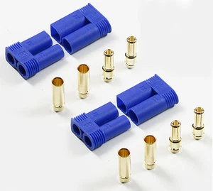 5 Paar 100A 5mm EC5 Stecker Stecker + Buchse Stecker Adapter Batterie Losi EC5 - Bild 1 von 9