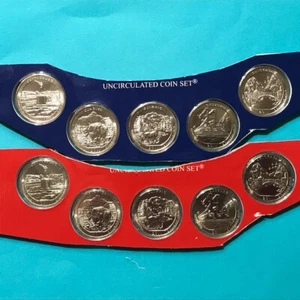 2011 P&D America the Beautiful ATB Quarters Set 10 Coins Mint Plastic FREE SHIP - Picture 1 of 2
