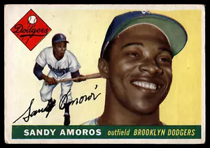 Sandy Amoros | 1955 Topps #75 | RC | Ottimo - Foto 1 di 2