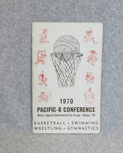 1970 PACIFIC 8 CONFERENCE WINTER SPORTS Press Media Guide Book Excellent Cond - Picture 1 of 2