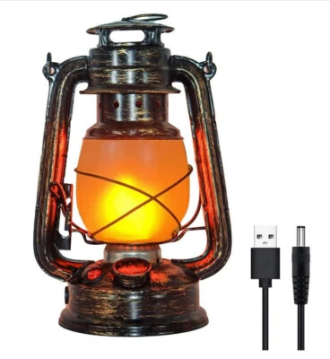 ACMHNC Lanterne Vintage Rechargeable, Lanterne Extérieure LED Sans fil - Photo 1/4