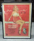 Framed LOOK Magazine Page – April 1946 Ginger Rogers in Paris Movie "Heartbeat"