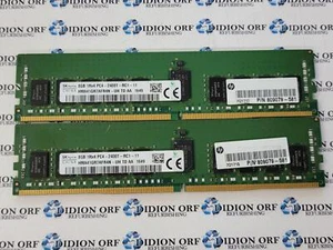 Set of 2 Samsung 8gb DDR4 Server RAM 2400 MHz 1rx4 HMA41GR7AFR4N-UH, SKU 13783 - Picture 1 of 1