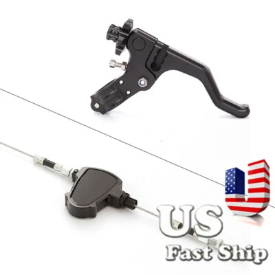 USA Stock Short Performance Stunt &Pull Cable Clutch Lever Universal Motorcycles - Изображение 1 из 4
