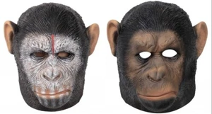 Halloween Masquerade Latex Creepy Caesar Gorilla Head Mask Prank party Costumes - Picture 1 of 13