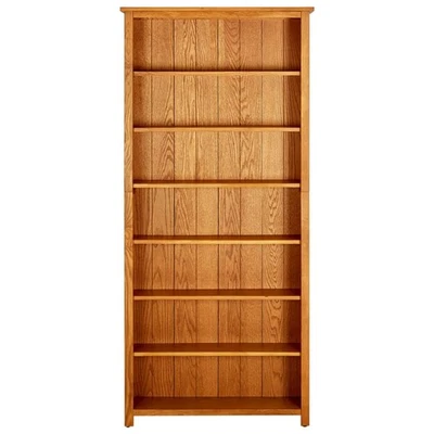 Bookshelf Wall Bookcase Decor Standing Shelf Furniture Solid Wood Oak vidaXL - Image 1 of 4