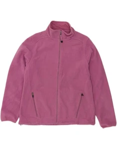 L.L.BEAN Womens Fleece Jacket UK 14 Medium Pink Polyester TM06 - Picture 1 of 4