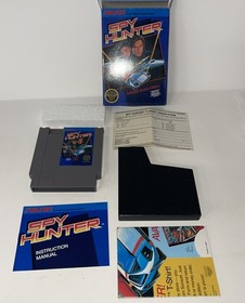 SPY HUNTER Nintendo NES Box Manual poster Complete HANGTAB First Print 