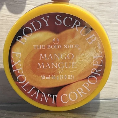 The Body Shop Mango Body Scrub exfoliant HTF original formula NEW 2oz 50ml - Image 1 of 4