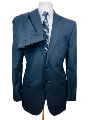 JOS A BANK GOLD Mens 42R Black 100% Wool 2 Piece Suit With Dress Pants 36x31 - Image 1 of 4