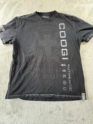 COOGI VINTAGE 4XL MENS BLACK T SHIRT. Y2K. HIP HOP METAL EMBELLISHMENTS 90S - Image 1 of 4