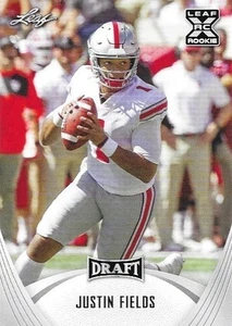 Justin Fields 2021 Leaf Draft Rookie #02 - Picture 1 of 2