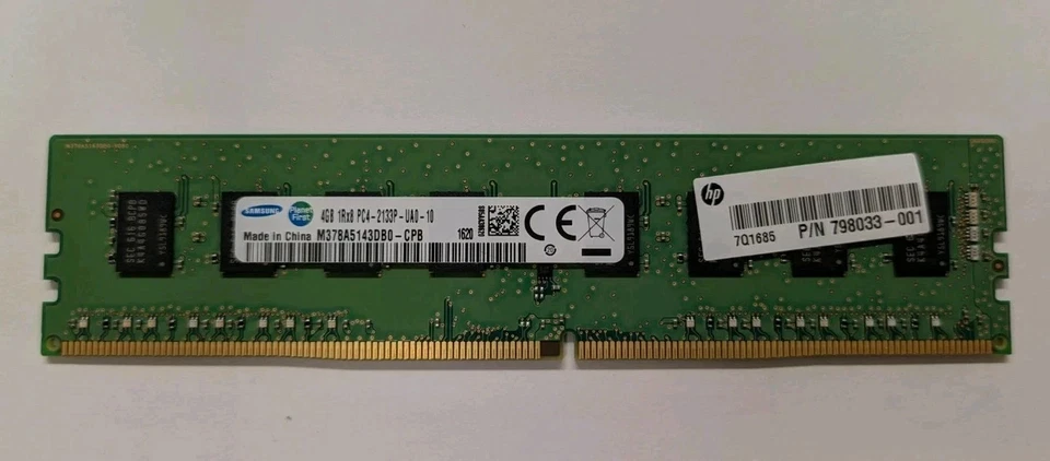 Samsung 4 GB 1Rx8 PC4-2133P RAM M378A5143DB0-CPB memoria - Immagine 1 di 1
