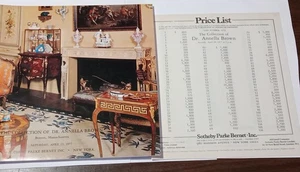 Sotheby's Catalog Collection Dr. Annella Brown Boston, Mass April 1977 W/ List - Imagen 1 de 5