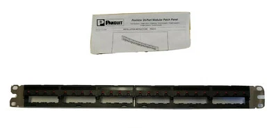 Panduit Panview Pvmps24 24 Port Cat6 Patch Modular Panel Stp Shield - Image 1 of 4