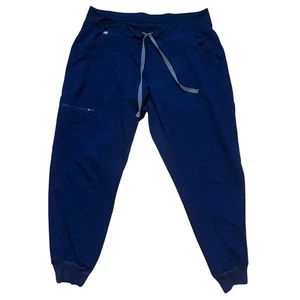 FIGS Zamora Scrub Pants Navy Blue Technical Collection Womens LP Joggers Medical - Picture 1 of 11