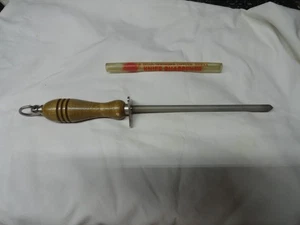 EZE-LAP 8” Round Butcher Diamond Knife Sharpener With Plastic Sheath - Picture 1 of 5