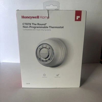 Termostato redondo no programable Honeywell Home 1H calefacción de una sola etapa nuevo Foto 1 de 4