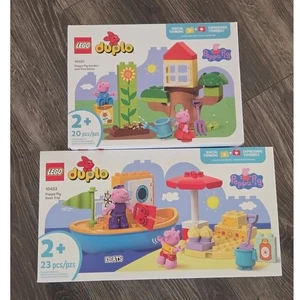 LEGO Duplo Peppa Pig Jardín Casa en el Árbol y Viaje en Barco Ladrillo Construcción Paquete NUEVO - Imagen 1 de 6