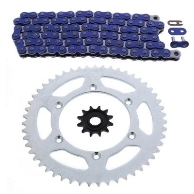 Yamaha WR250F 250 F 2001-2013 cadena y piñón azul 12/51 114L Foto 1 de 4