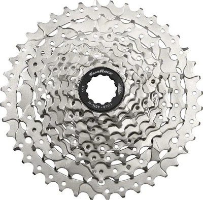 Cassette SunRace M9 - 9 velocidades, 11-40t, plateado Foto 1 de 2