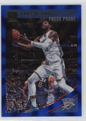 2018-19 Panini Donruss Press Proof Blue Laser /49 Paul George #117 - Image 1 of 2