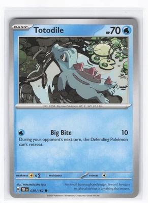 Totodile (Common) SV05: Temporal Forces 039/162 NM - Image 1 of 2