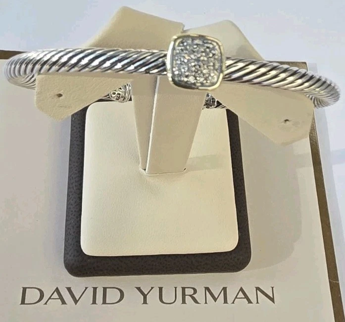 Previously-owned David Yurman Noblesse Diamond /Sterling/Yellow Gold/MEDIUM  - Image 1 of 4