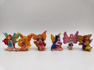 Winx Club Enchantix Set Bloom Tecna Musa Aisha Layla Flora Mini Statue Figure - Picture 1 of 6