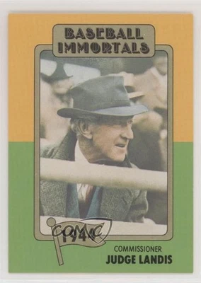 1980-87 SSPC Baseball Immortals Kenesaw Mountain Landis #28 HOF - Image 1 of 2