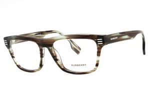 BURBERRY BE2387 4098 Eyeglasses Transparent Green Horn Frame 55mm - Imagen 1 de 4