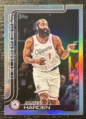 2025-26 Topps Basketball James Harden Silver Border Clippers 💎💎💎 - Image 1 of 2