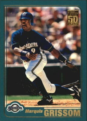 2001 Topps #38 Marquis Grissom Milwaukee Brewers - Image 1 of 2