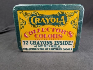 Vintage Crayola Crayons Collector’s Colors Tin of 72 Limited Edition 1990 New - Picture 1 of 7
