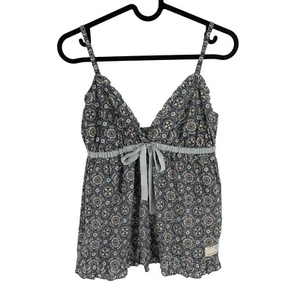ODD MOLLY Women Grey Facile Flower Top Size 1 / S - Picture 1 of 9