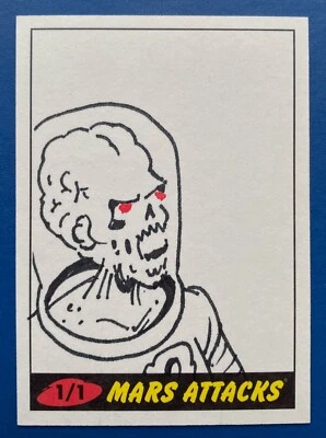 2012 MARS ATTACKS HERITAGE SKETCH by PAT BARRETT (B) - Image 1 of 2