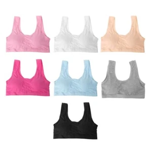 Training Bras for Teenage Girls Cotton Bra Six Colors U-Back Yoga Sports Bra - Picture 1 of 12