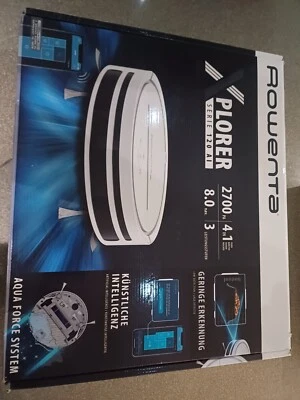 Rowenta X-plorer Serie 120 AI Robot Vacuum Cleaner Care, 14.8V, RR7877WH, New - Image 1 of 4