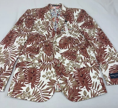 Abrigo deportivo chaqueta blazer calce ajustado lino blanco óxido 42R cachemir y gris para hombre Foto 1 de 4