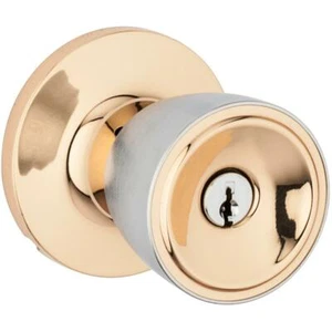 Bronze/Satin Chrome Beverly Entrance Knobset - Picture 1 of 2
