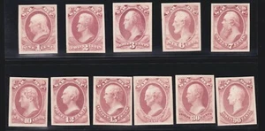 US O83P4-O93P4 War Department Official Card Proofs VF NGAI H SCV $110 (05) - Picture 1 of 2