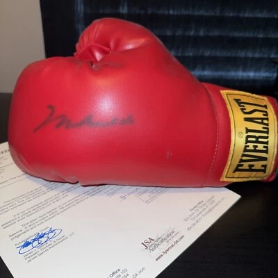 Muhammad Ali Signed Red Everlast Boxing Glove left  Autograph JSA LOA  No Return - Image 1 of 2