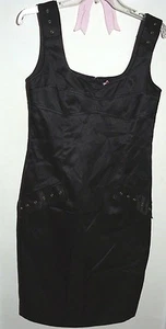 Yoana Baraschi Sexy dress Sz 6 Black cotton/silk Fully lined Sleeveless NWT! - Picture 1 of 6