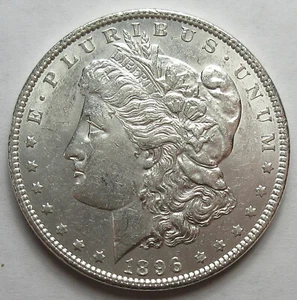 1896 Silber Morgan Dollar -AU- (#57k) - Bild 1 von 2