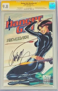 IDW Danger Girl Revolver #2 JSC Autograph Signed J. Scott Campbell CGC 9.8 SS - Picture 1 of 1