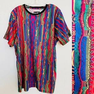 SUPER SHINEUnique NWT Prints by Drill Australian Knit Print Casual SHIRT Small - Picture 1 of 10