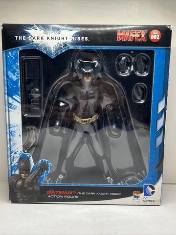MAFEX No.002 BATMAN THE DARK KNIGHT RISES Figure Authentic Complete Bale Sealed Cover